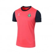 Nouvelle Le Coq Sportif Training Tee As Saint Etienne Rouge Neon T-Shirts Manches Courtes Homme